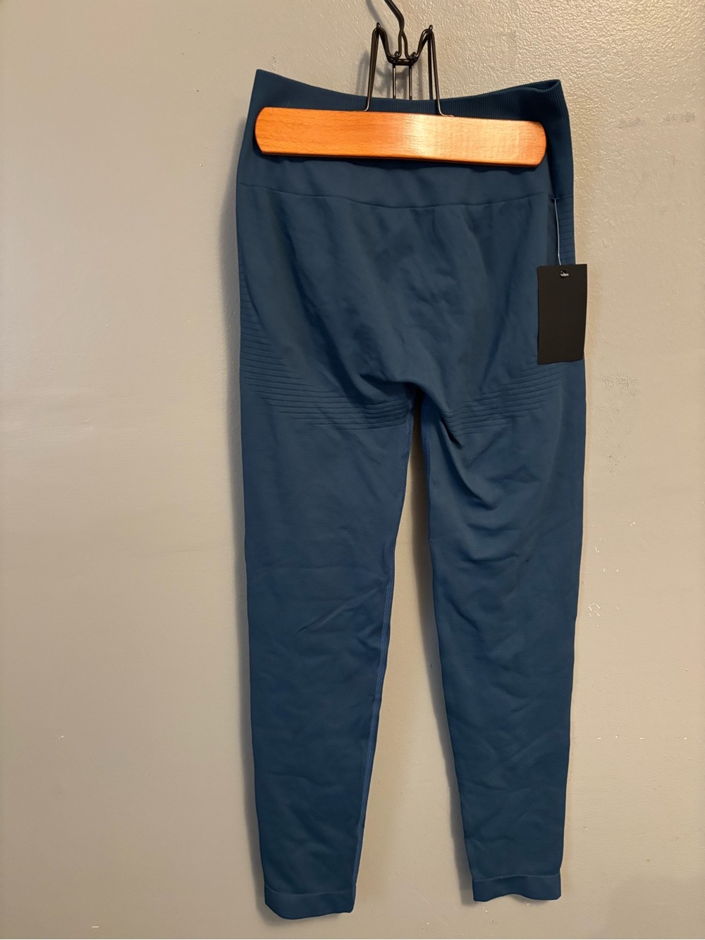 Blue High-Waist Athletic Leggings